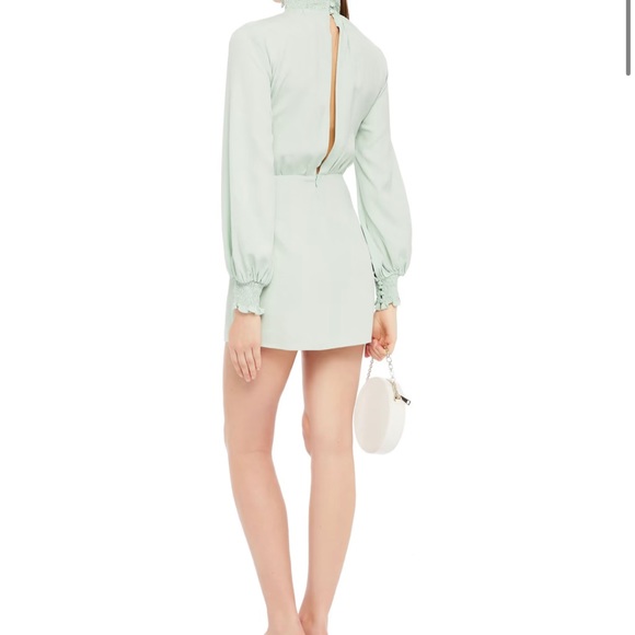 Les Hermiones paris CJ Shirred crepe mini dress size 4 - Picture 2 of 16